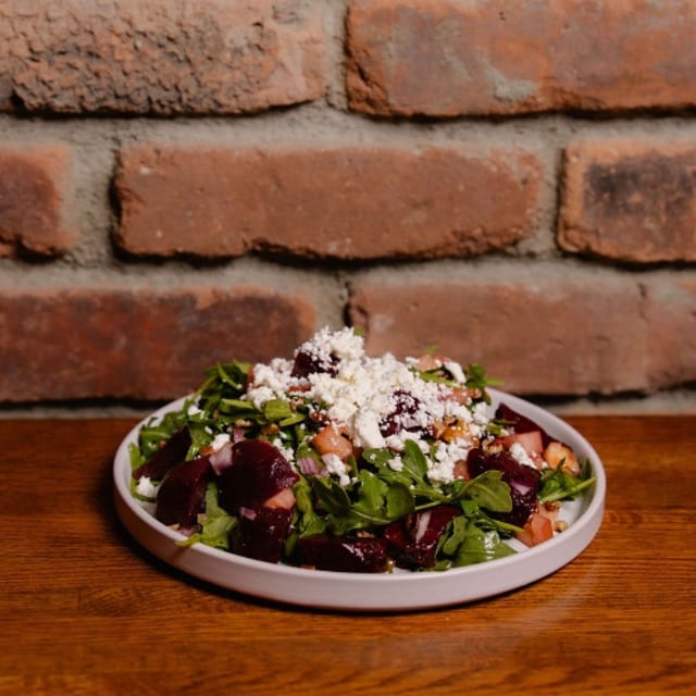 Beet and Goat Cheese Salad.