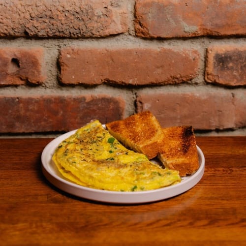 Scallion & Feta Omelette.