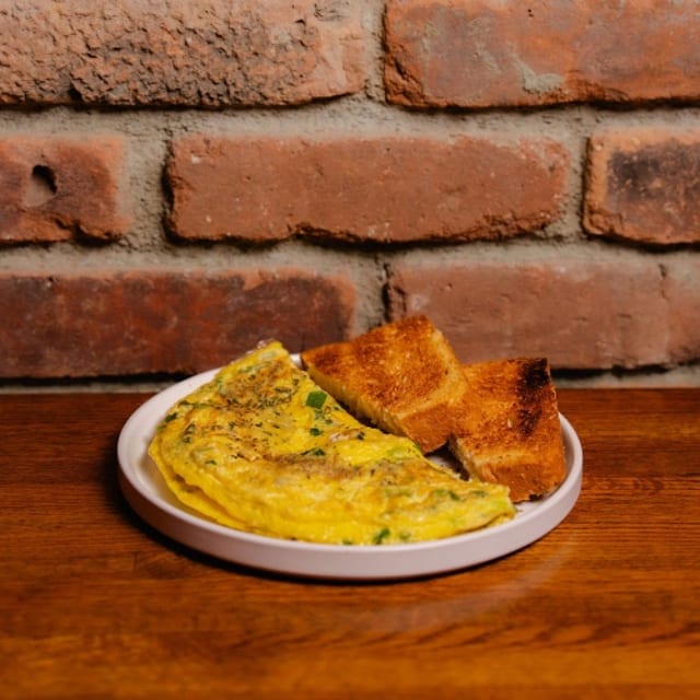 Scallion & Feta Omelette.