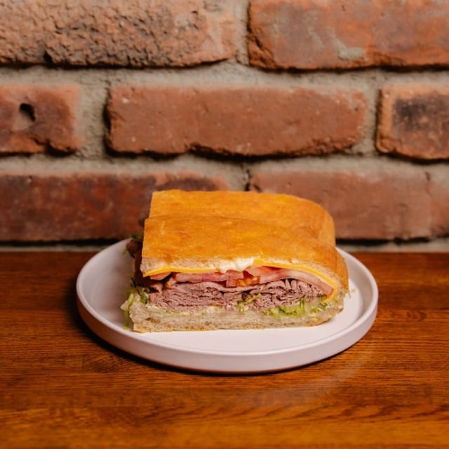 Cold Roast Beef Sandwich.