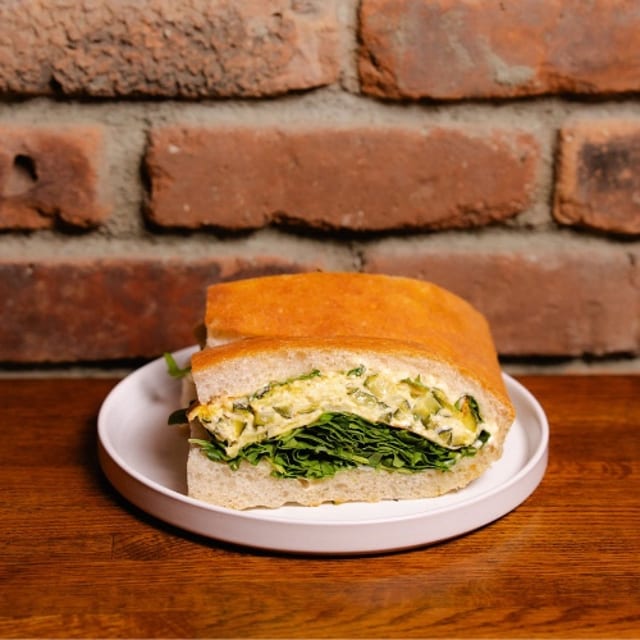 Zucchini Frittata Sandwich.