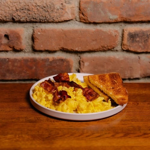Scrambled Eggs & Bacon.