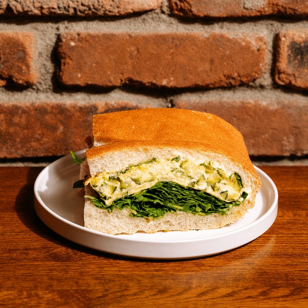 Zucchini Frittata Sandwich.