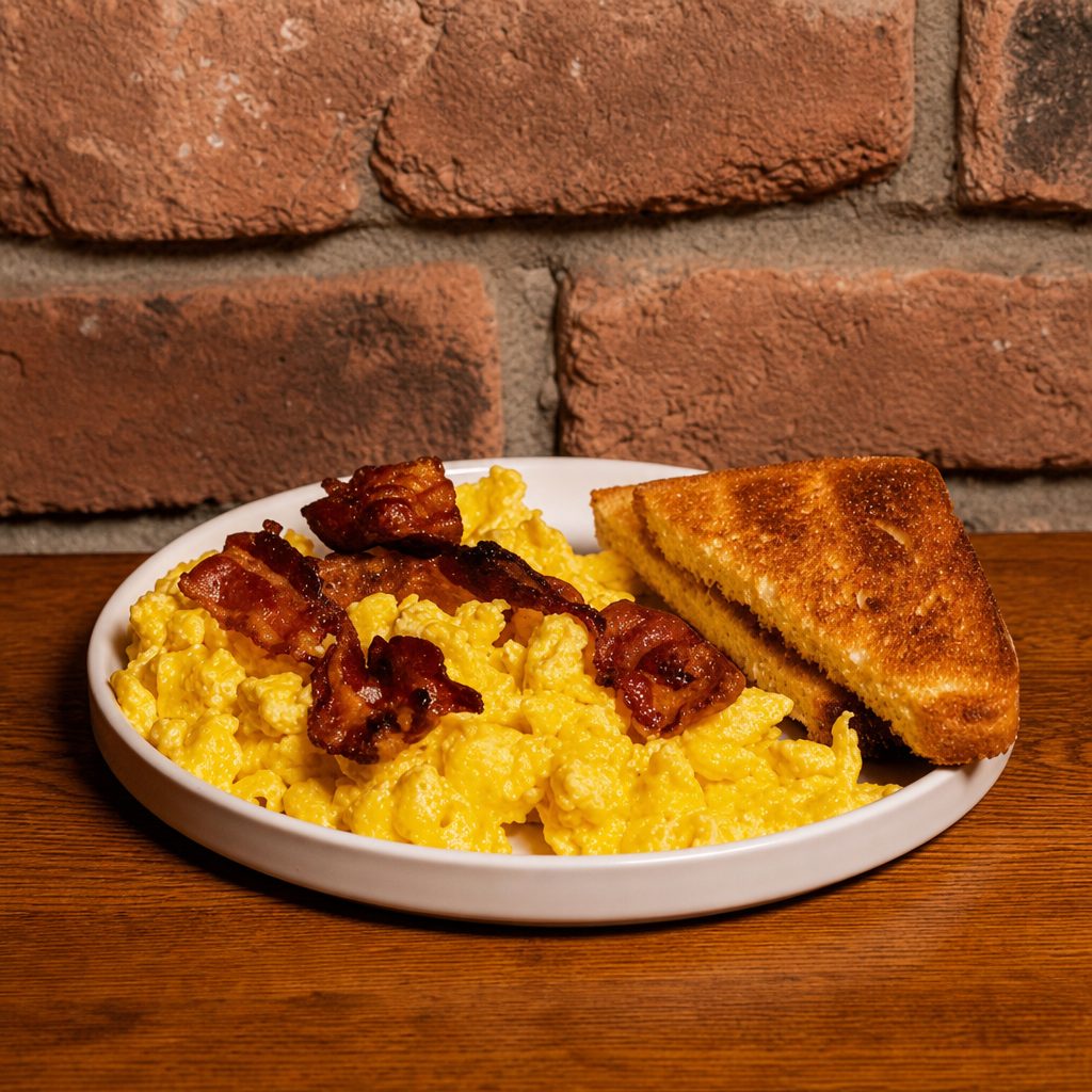 Scrambled Eggs & Bacon.