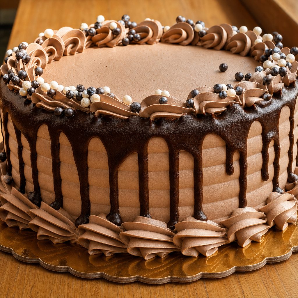 Chocolate Mousse Cake.