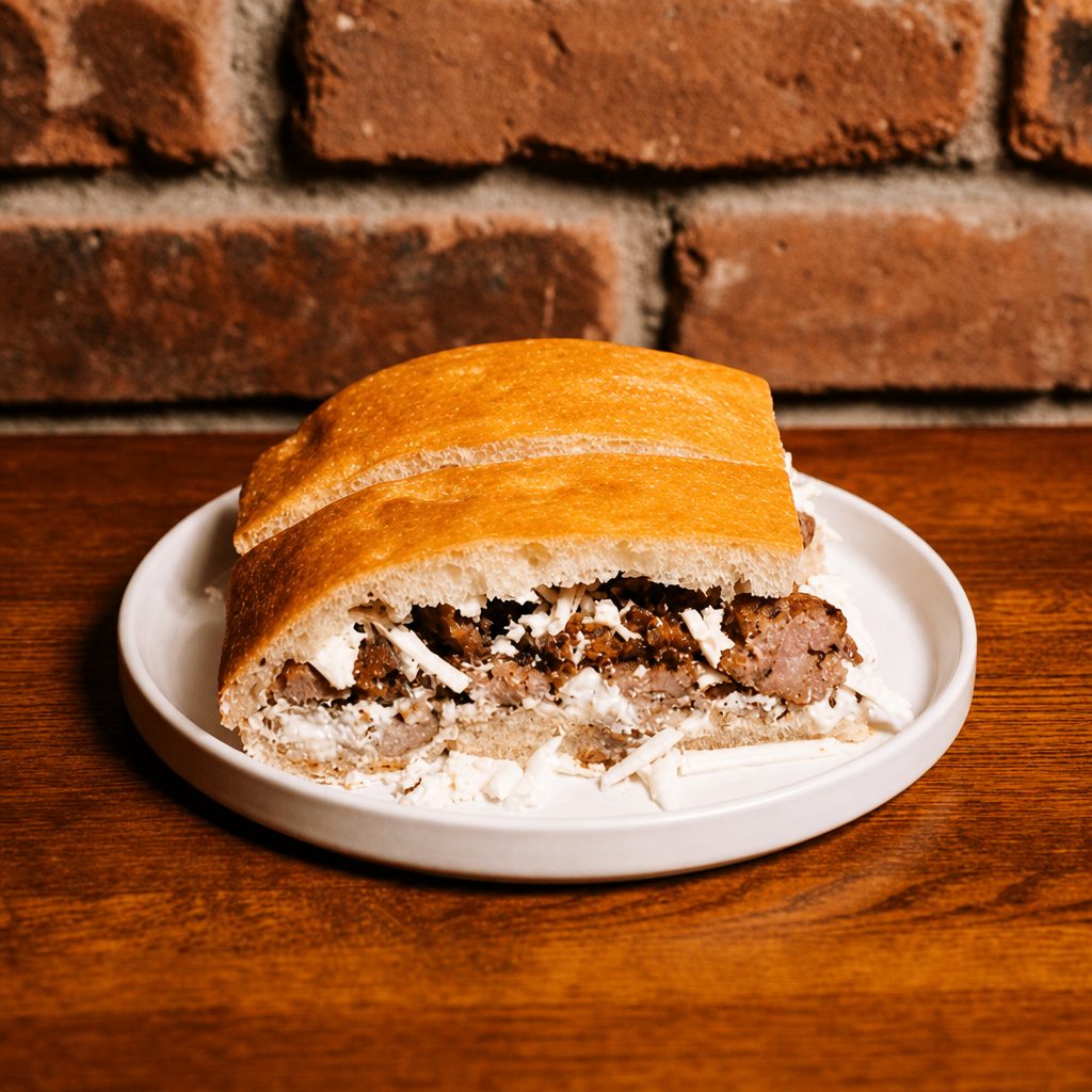Sloppy Gino Sandwich.