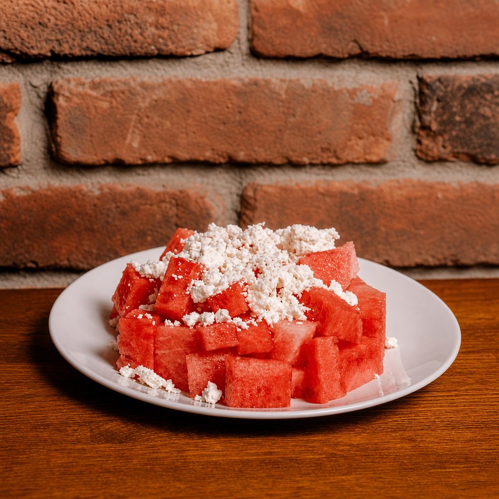 Watermelon and Feta Salad.